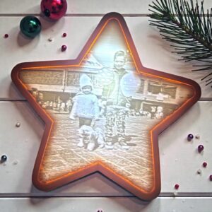 Esfera Navideña Personalizada 3D Con Tu Foto Y Nombre